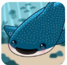 Sonar Audiobooks Logo with a smiling whale shark as mascot